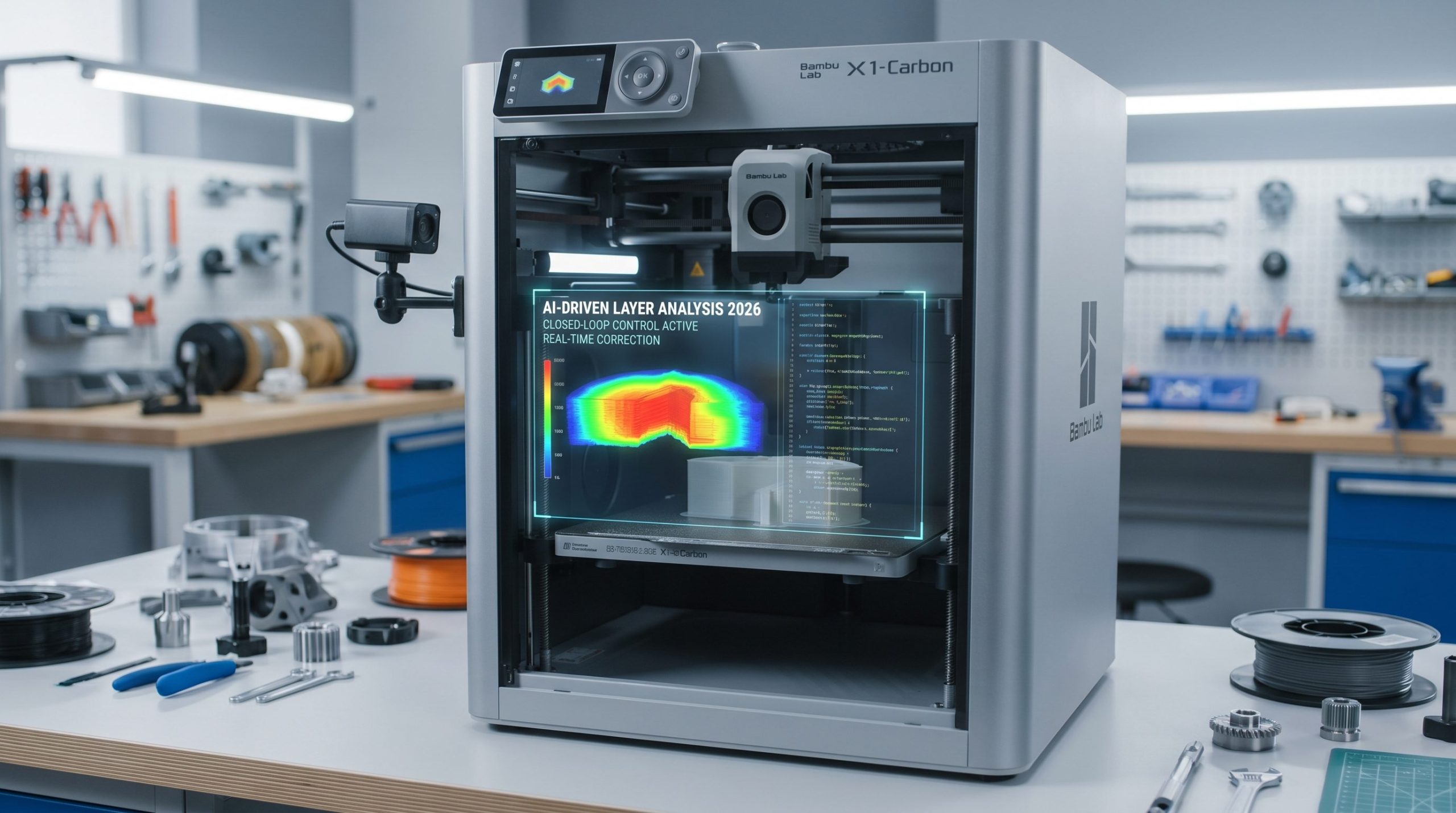 Imprimante 3D IA controle boucle fermee auto-correction 2026