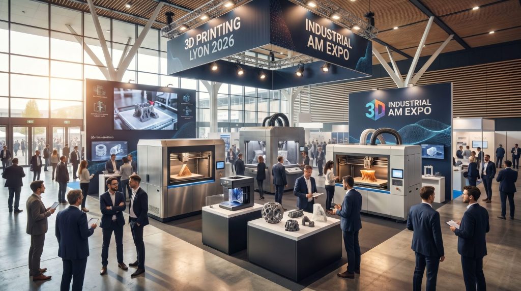 Salon impression 3D Lyon France 2026 - exposition imprimantes 3D industrielles professionnels