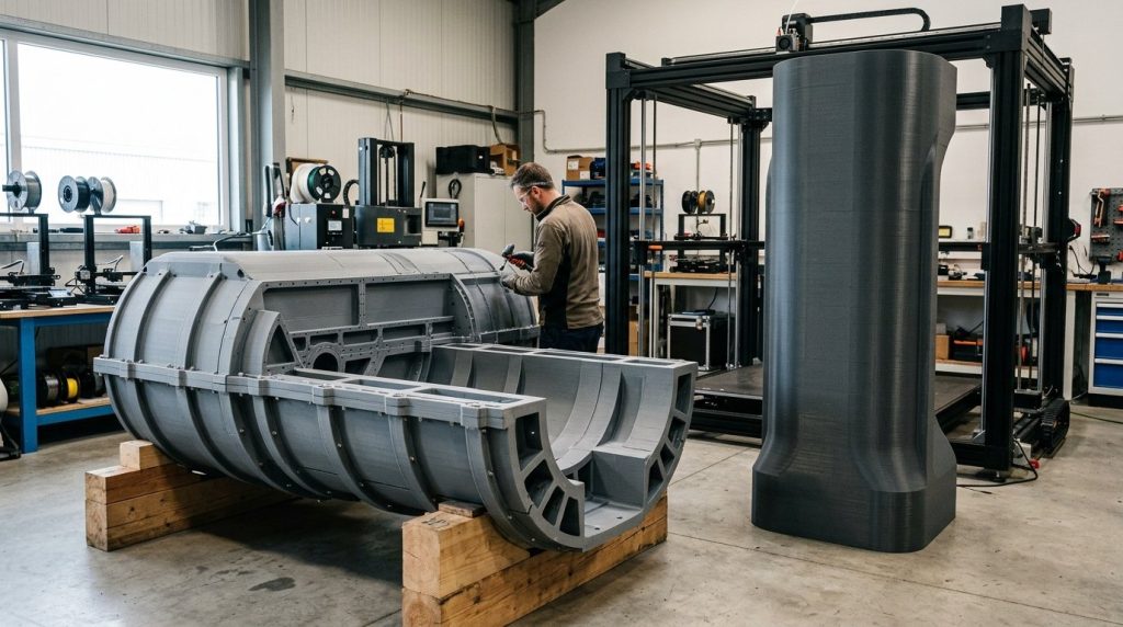 Pièce 3D de grande dimension : assemblage par sections ou impression monobloc ?