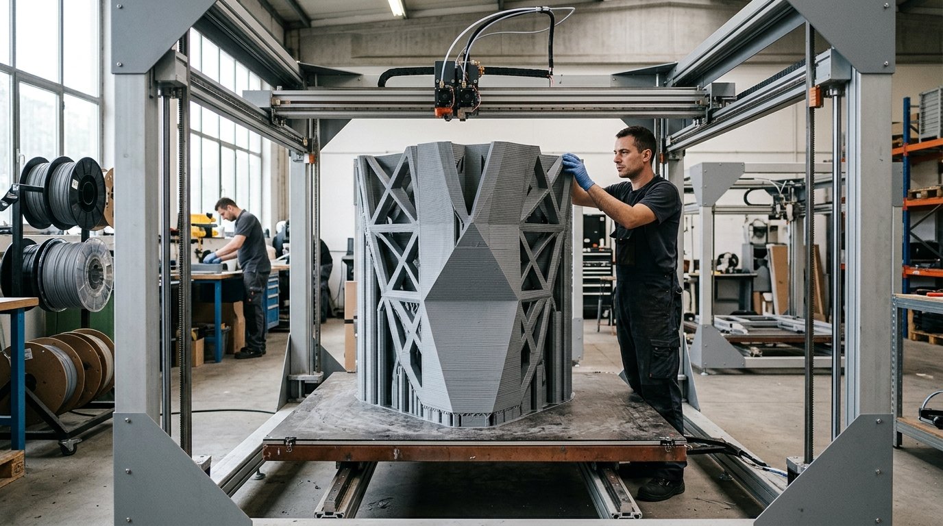 Impression 3D grande taille : 5 questions à poser avant de confier une pièce de plus d'un mètre
