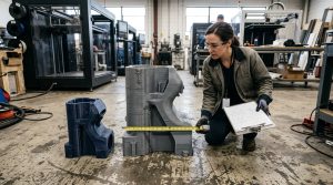 Comparaison de deux pièces FDM grand format imprimées en 3D
